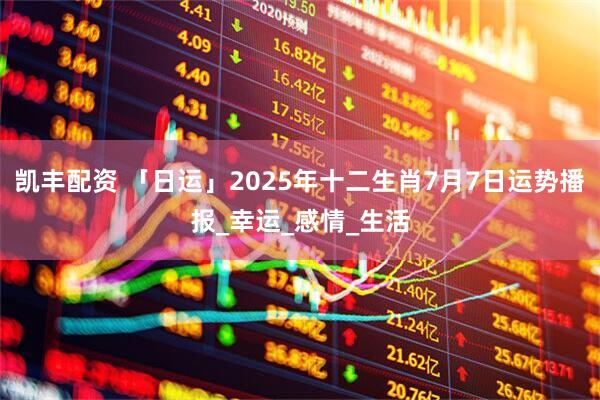 凯丰配资 「日运」2025年十二生肖7月7日运势播报_幸运_感情_生活