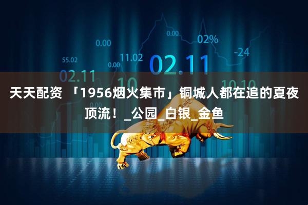天天配资 「1956烟火集市」铜城人都在追的夏夜顶流！_公园_白银_金鱼